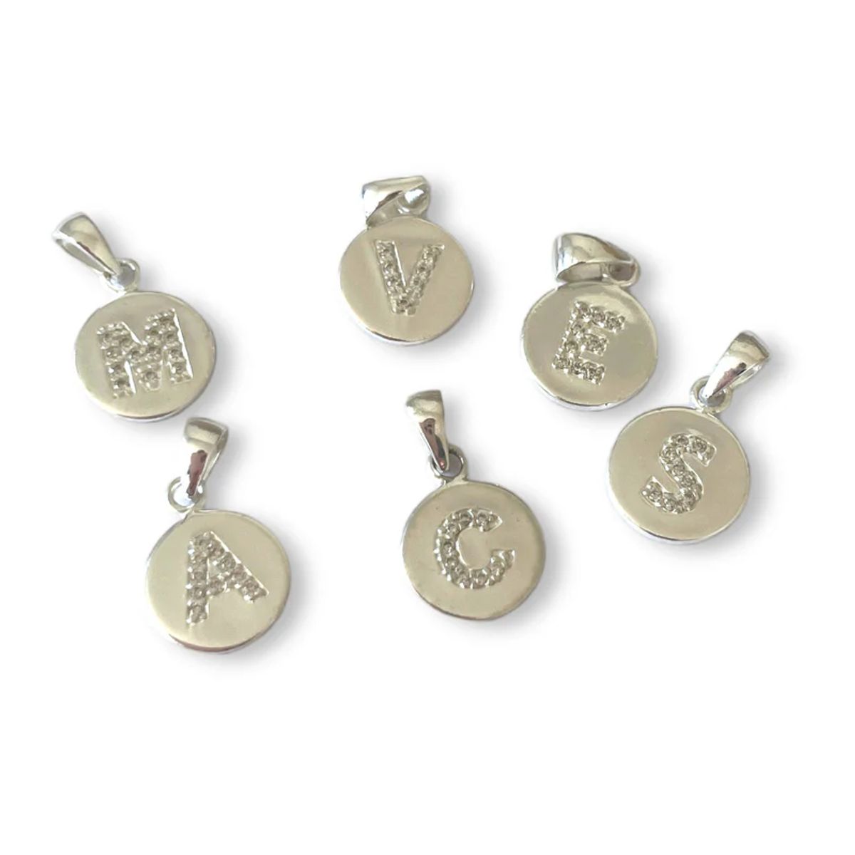 GOIA - Colgante Unisex letra T plata