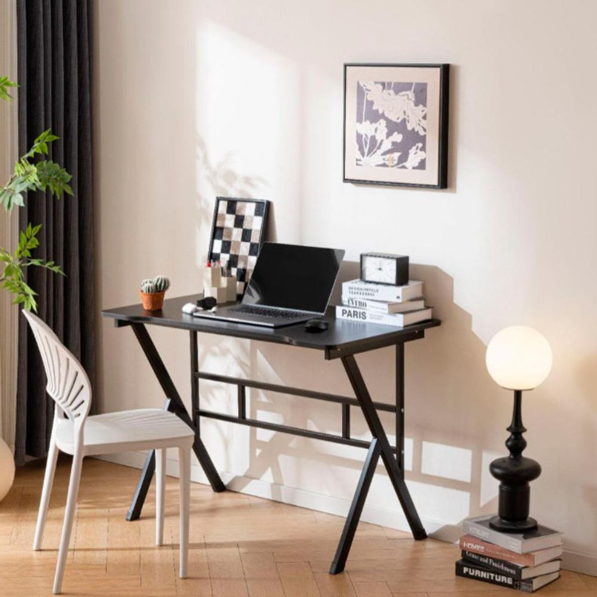 DETODOYMAS - Escritorio negro 120 Cm Chic Home - Negro