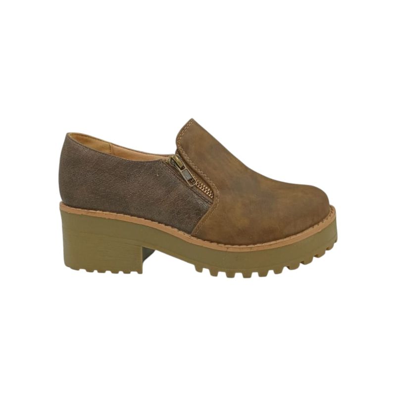 HERIEL - Zapato Café Plataforma Mujer