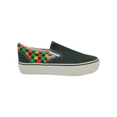 HERIEL - Zapatilla Negra Multicolor Slip on