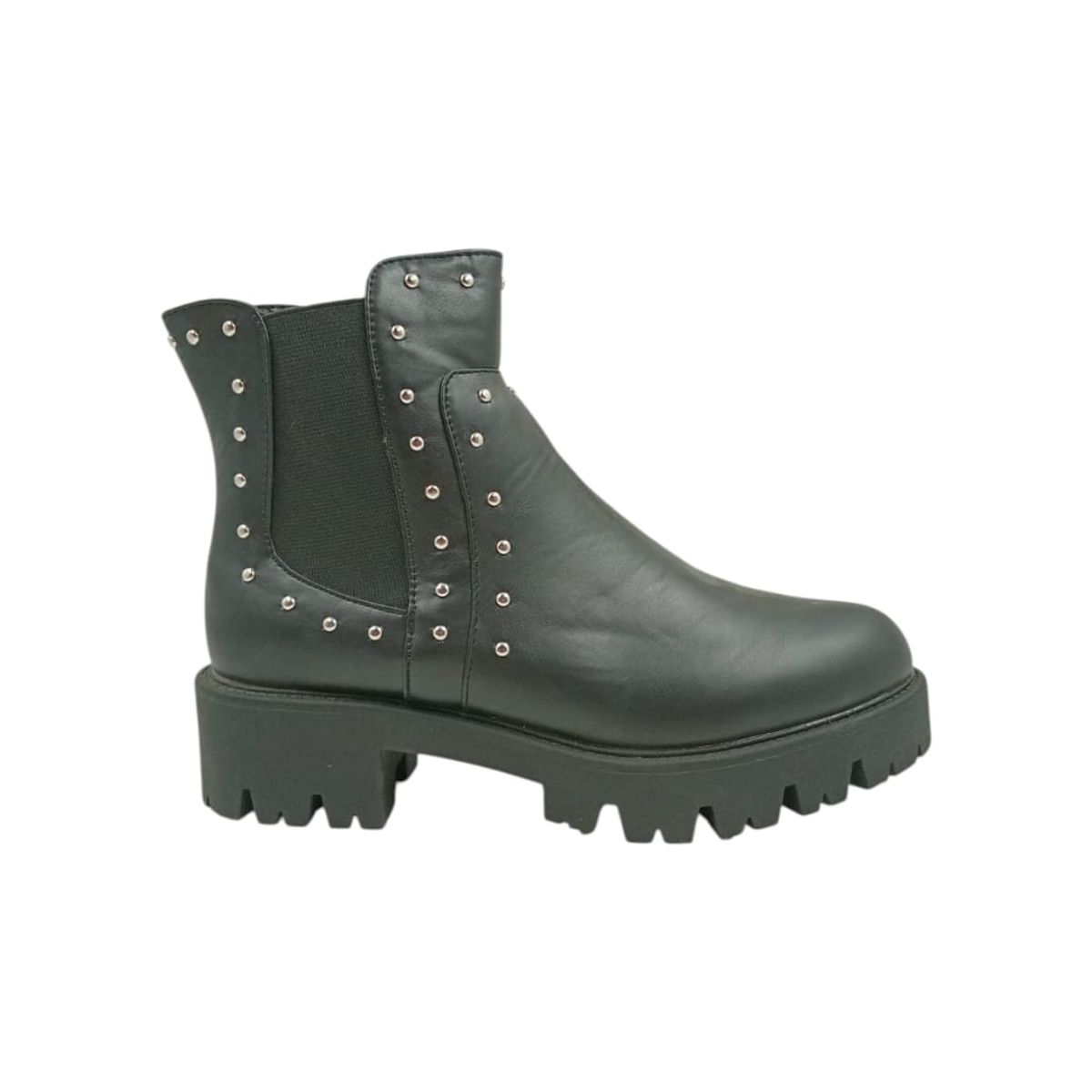 HERIEL - Botín Negro Tachas Mujer