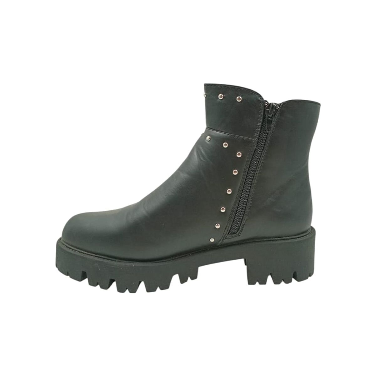 HERIEL - Botín Negro Tachas Mujer