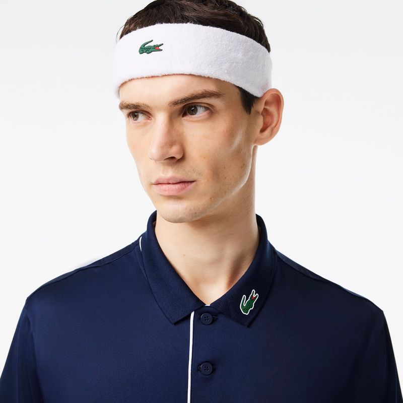 LACOSTE - Cintillo Lacoste Sport Blanco Tenis Padel