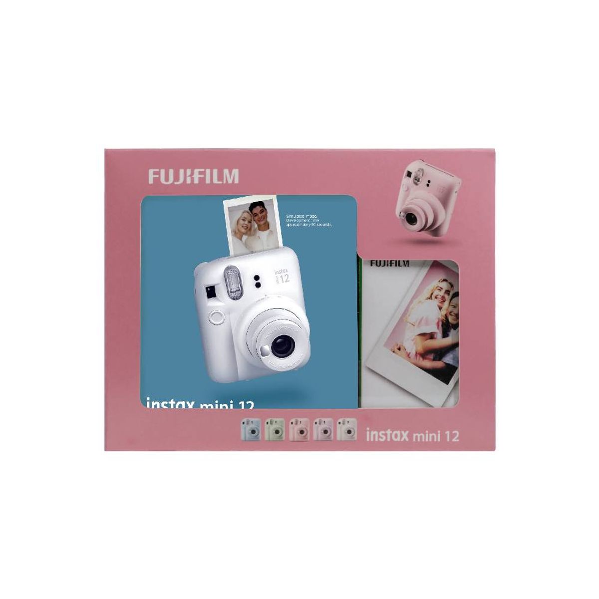 FUJIFILM - Kit Cámara Instantánea Instax Mini 12 White + Film 10