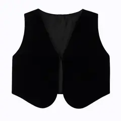 EL TRECE - Chaleco Bolero Negro Niño - Tallas 2 a XL