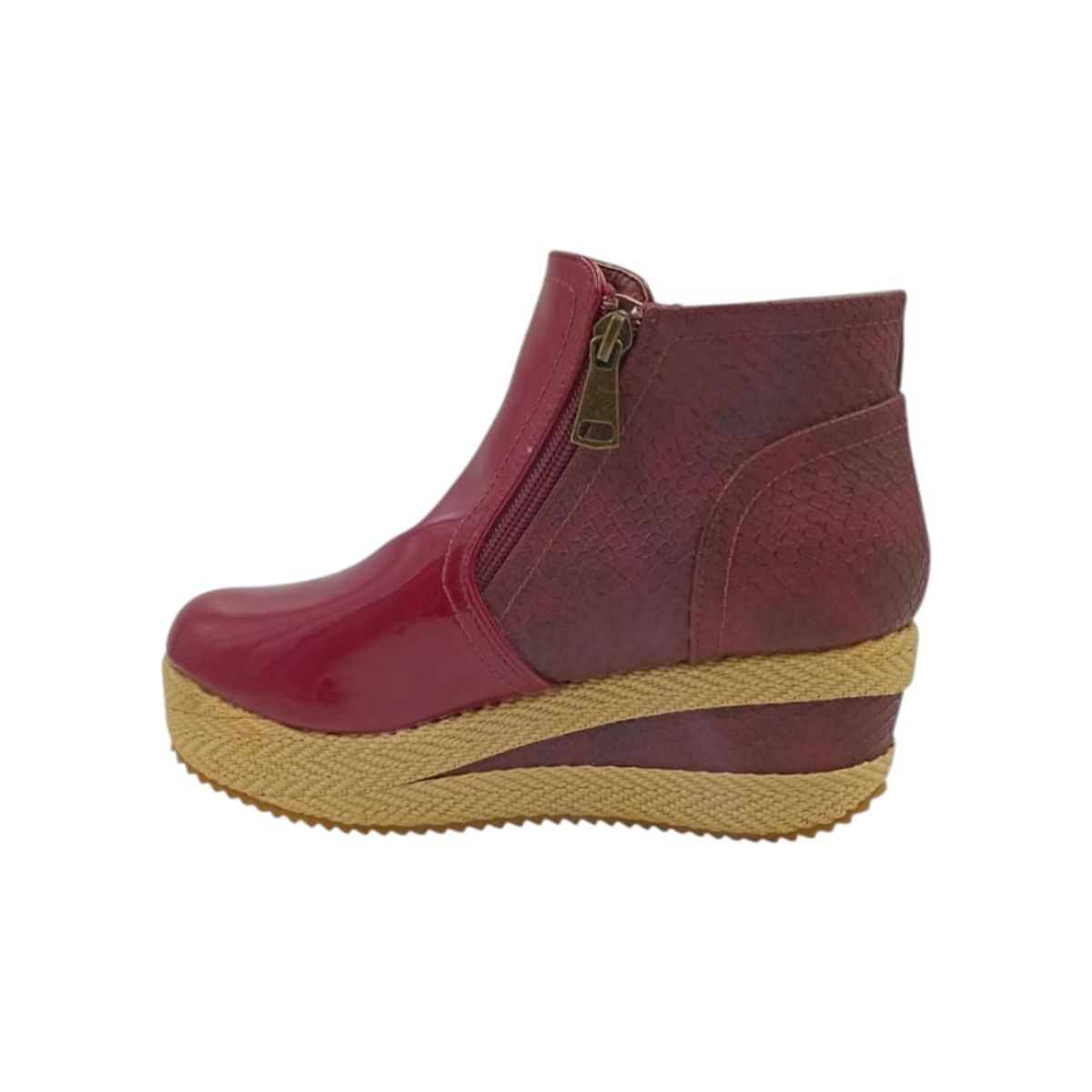HERIEL - Zapato Panchita Burdeos Charol