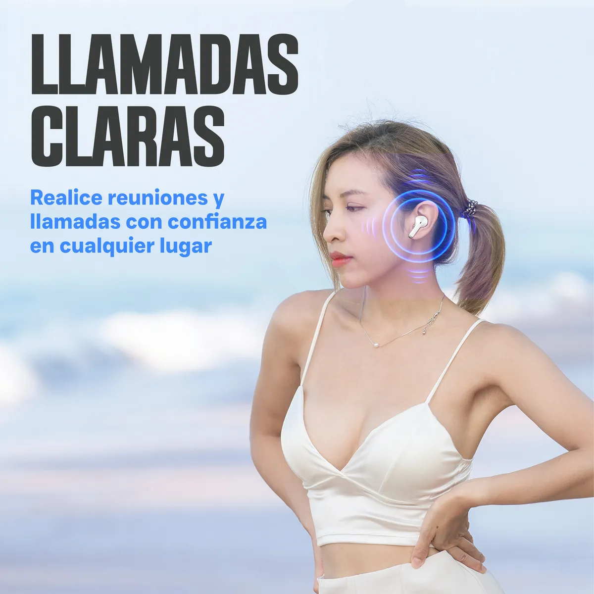 KBOD - Audífonos Bluetooth Inalámbricos In Ear Kbod Tws C33 Blanco