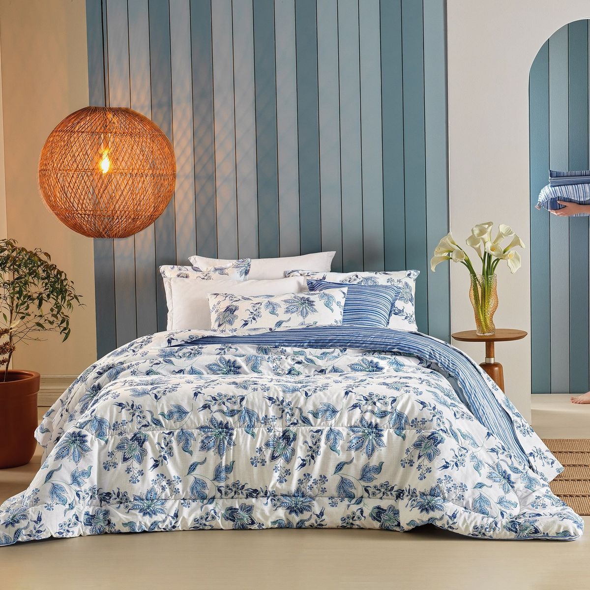 TEKA - Plumón Reversible 2 Plazas 100% Algodón