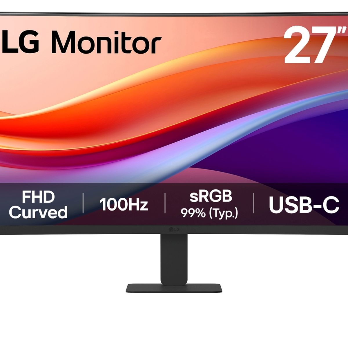 LG - Monitor LG 27 Curvo FHD 100Hz USB-C VA