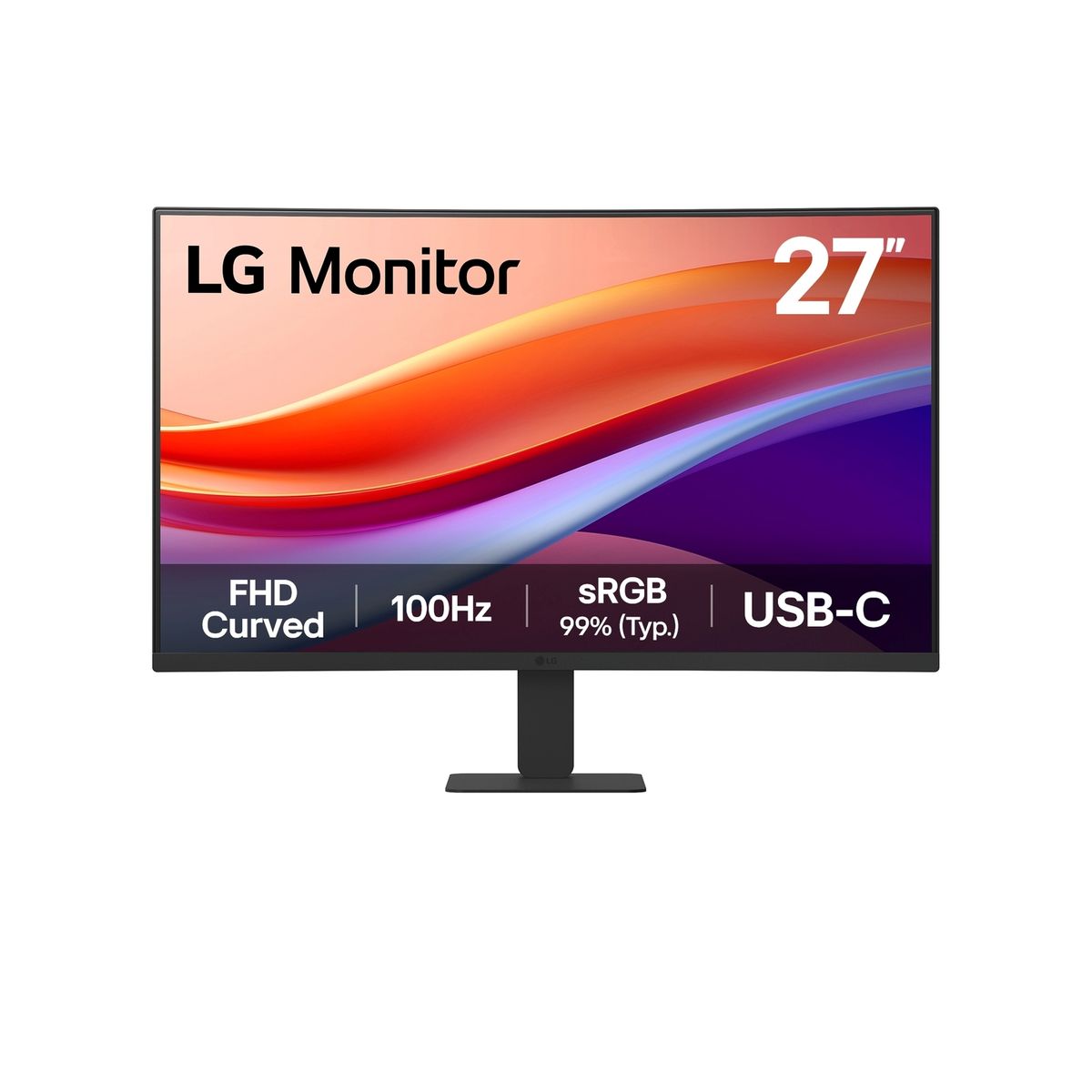 LG - Monitor LG 27 Curvo FHD 100Hz USB-C VA