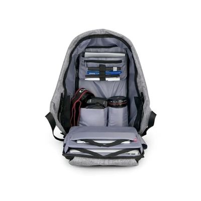 Imagen 2 del producto Mochila Antirrobo Impermeable Usb Color Gris - Ps