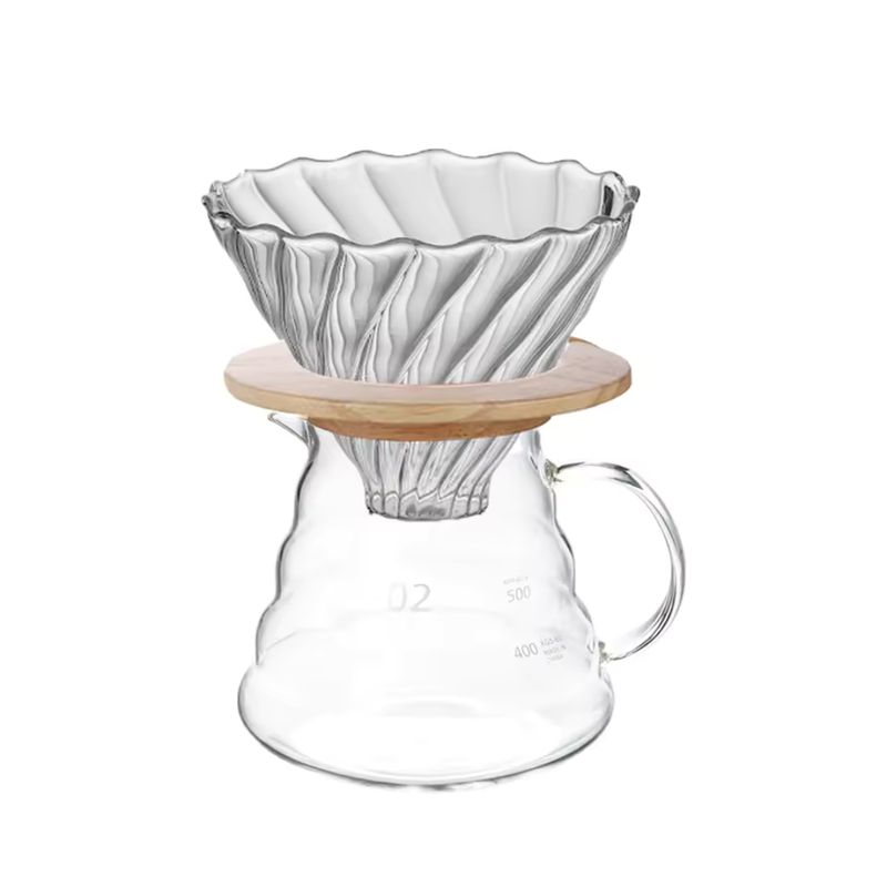 ORCUS - SET CAFETERA V60 600ML 4 TAZAS