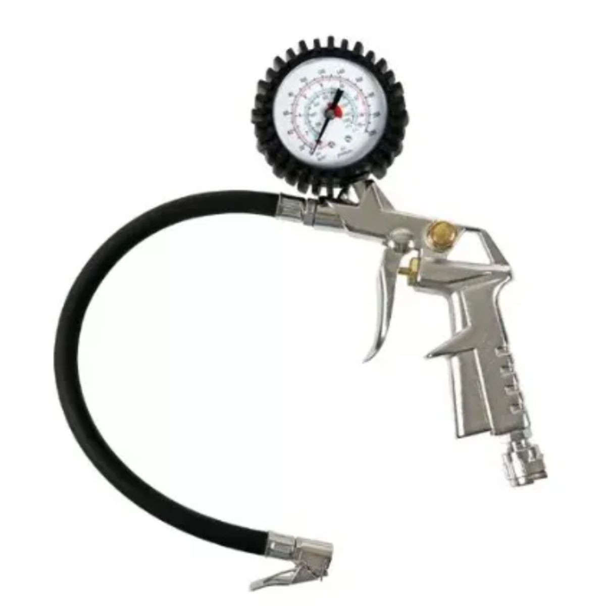 GENERICO - Pistola Para Inflar Y Calibrar Neumaticos Con Manómetro