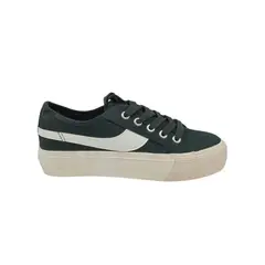 HERIEL - Zapatilla Negra Textil Mujer