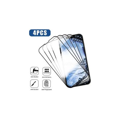 Imagen 2 del producto Pack 4 Láminas Mica De Vidrio Templado Pantalla Para iPhone 14 Pro