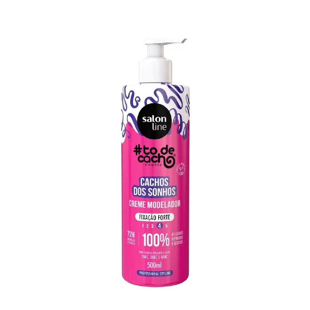 SALON LINE - CREMA MODELADORA CACHOS DOS SONHOS FIX FORTE 500 ML SALON LINE