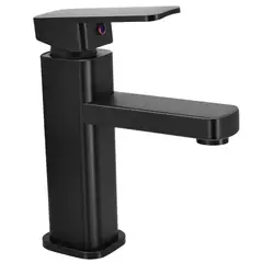 GENERICO - Llave Monomando Lavamanos Negra Ferretools