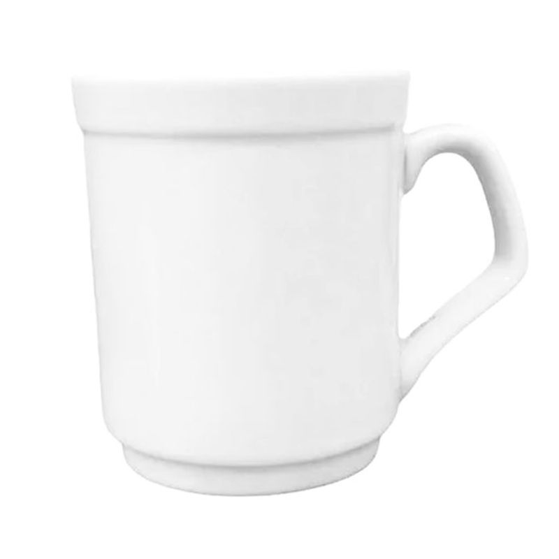 BRIC - Tazas De Café Porcelana Blanca 6 Piezas