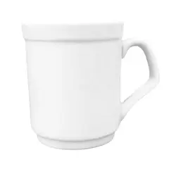 BRIC - Tazas De Café Porcelana Blanca 6 Piezas