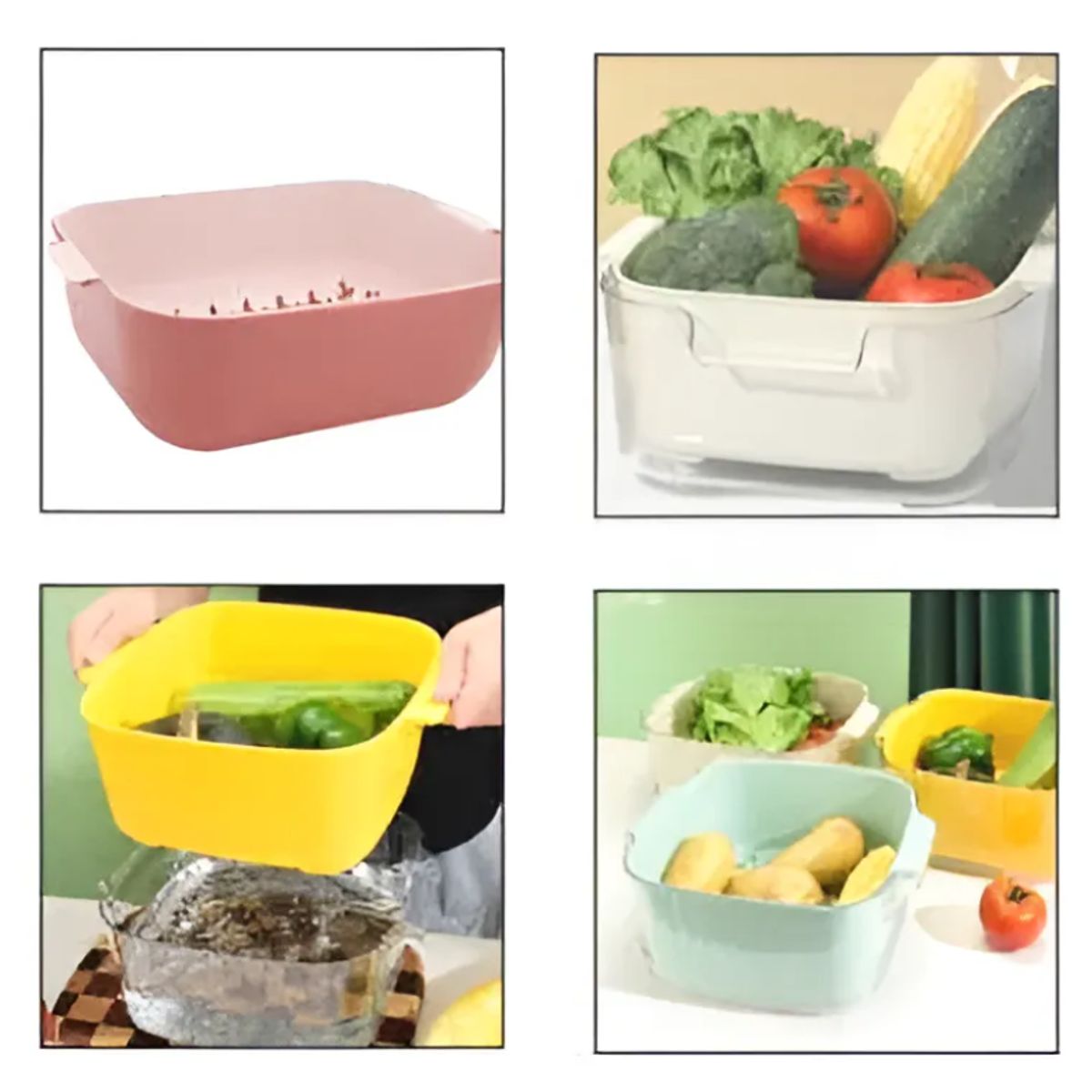 GENERICO - Colador Plástico 2en1