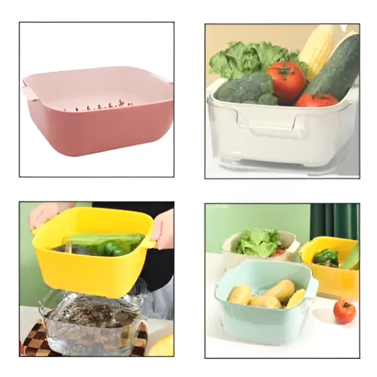 GENERICO - Colador Plástico 2en1