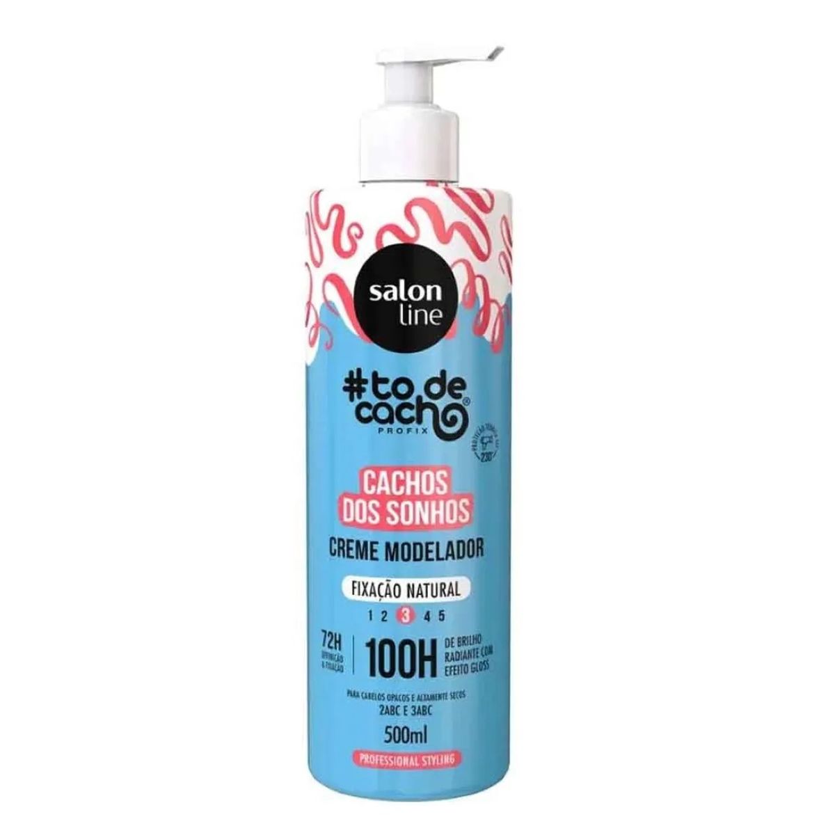 SALON LINE - CREMA MODELADORA CACHOS DOS SONHOS FIX NATURAL 500 ML SALON LINE