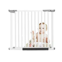 Reja Seguridad Escalera Puerta Ajustable Para Bebe Blancoge