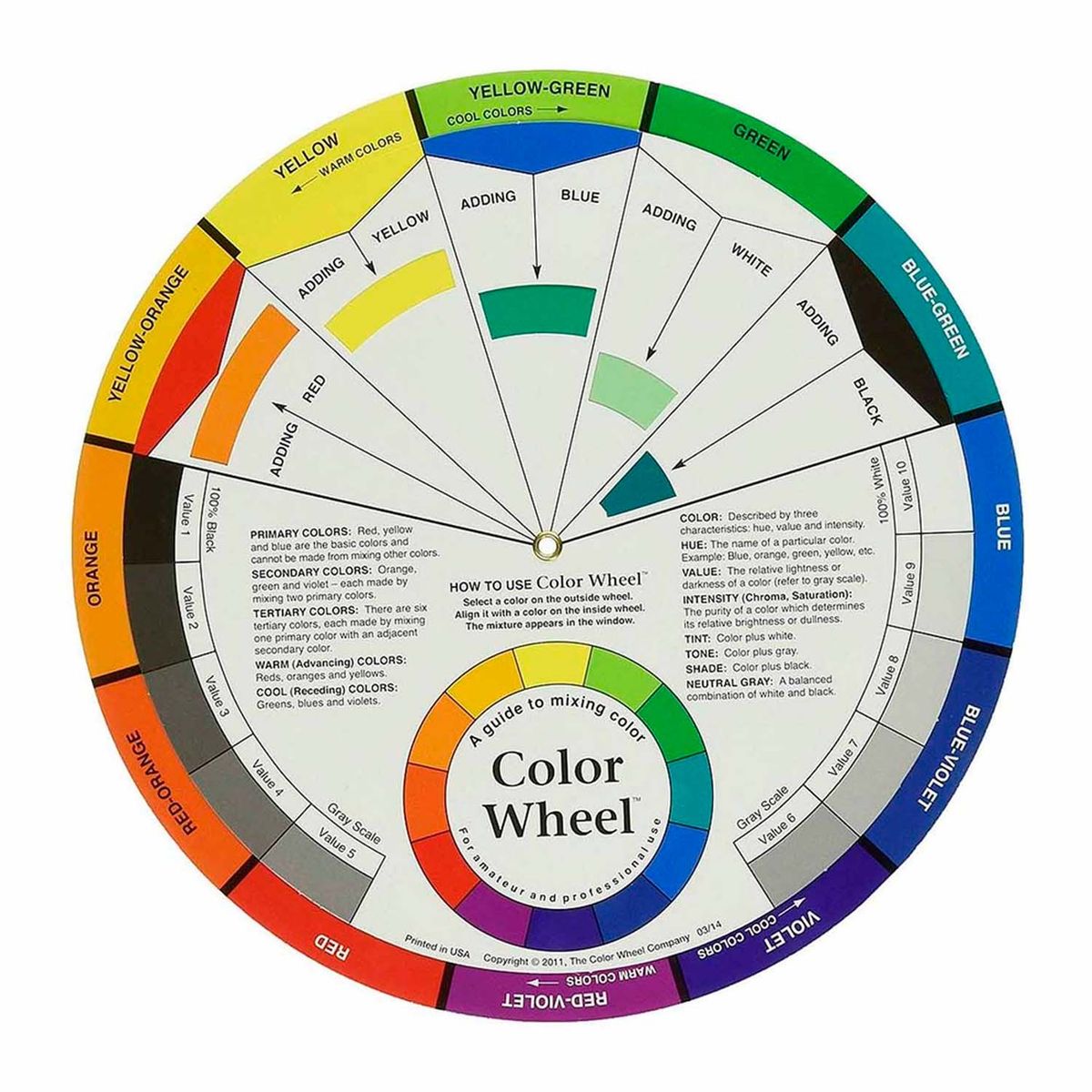 GENERICO - Rueda De Color O Circulo Cromatico