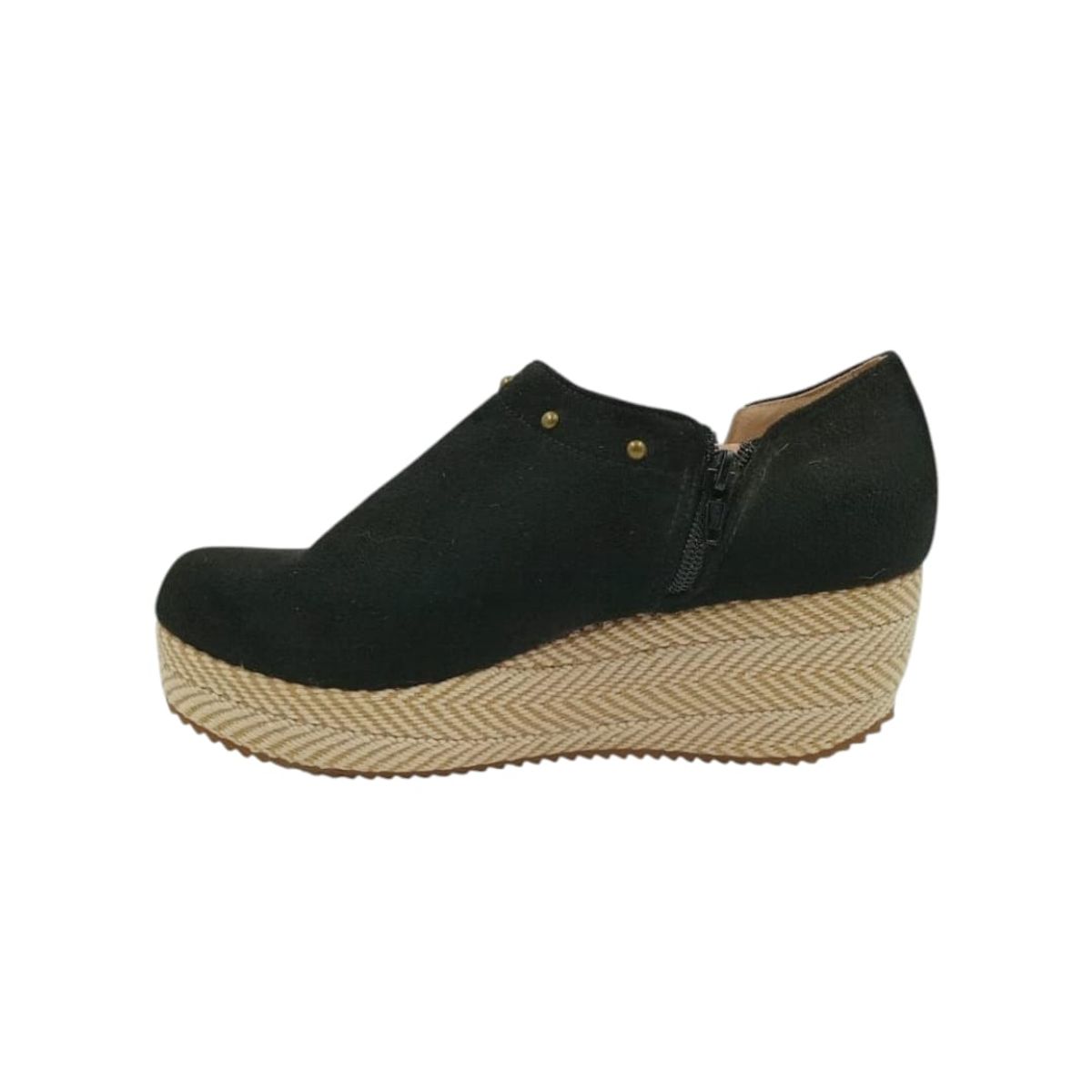 HERIEL - Zapato Panchita Negro Plataforma