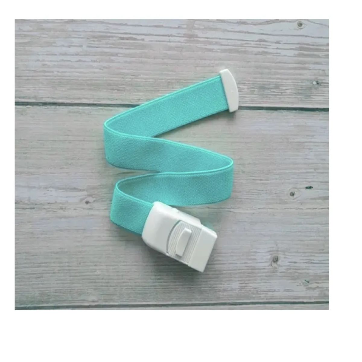 GENERICO - Torniquete Ligadura Elastico Hebilla Medicas Celeste 12 Unid