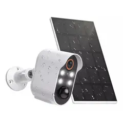 GENERICO - Cámara solar de seguridad para exterior marca Jortan WIFI 180° IP 66 FHD