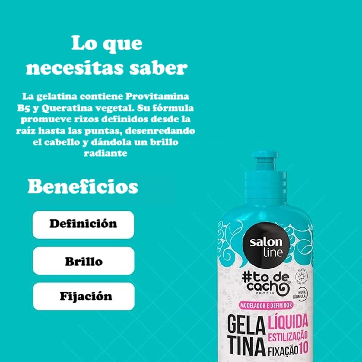 SALON LINE - TO DE CACHO GEL LIQUIDA ESTILIZACIÓN 300G SALON LINE