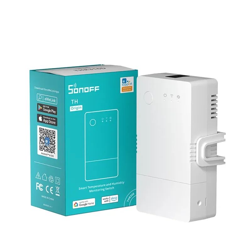 SONOFF - Interruptor WiFi Sonoff TH Origin 16A para sensores Sonoff