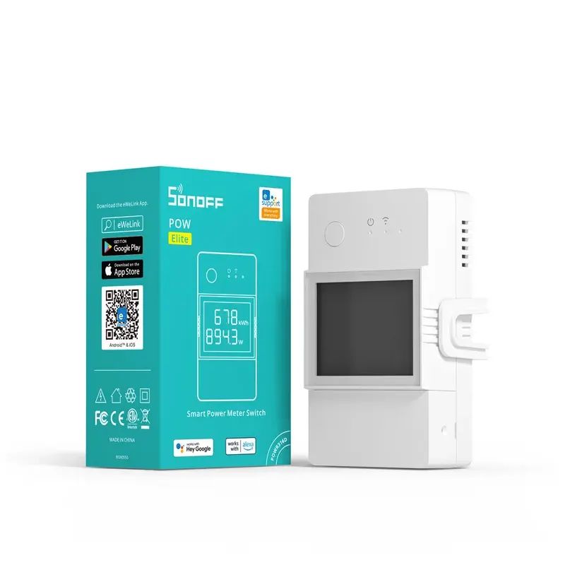 SONOFF - Interruptor WiFi de Medicion de Energía Sonoff POW Elite 20A