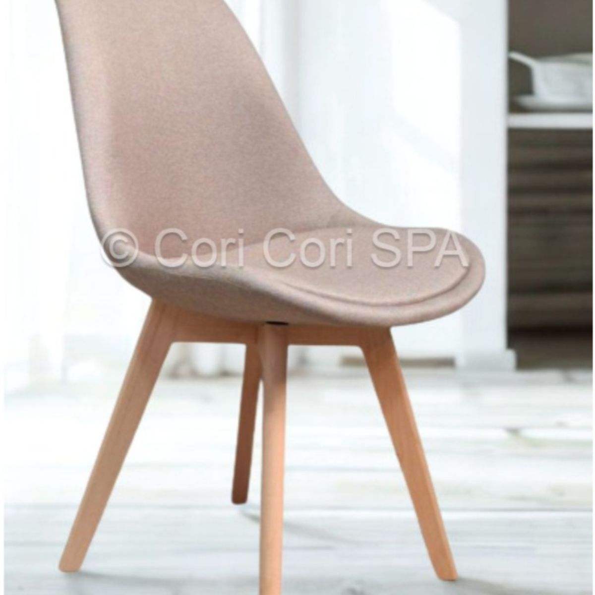 CORI CORI - Silla Tulip Lino Beige
