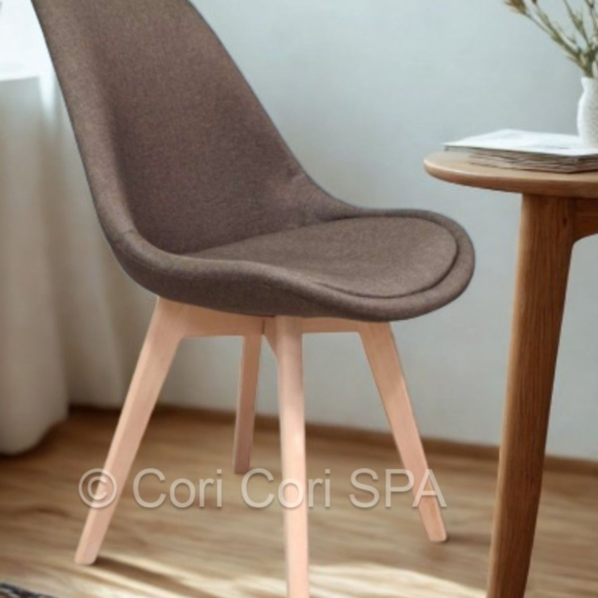 CORI CORI - Silla Tulip Lino Cafe