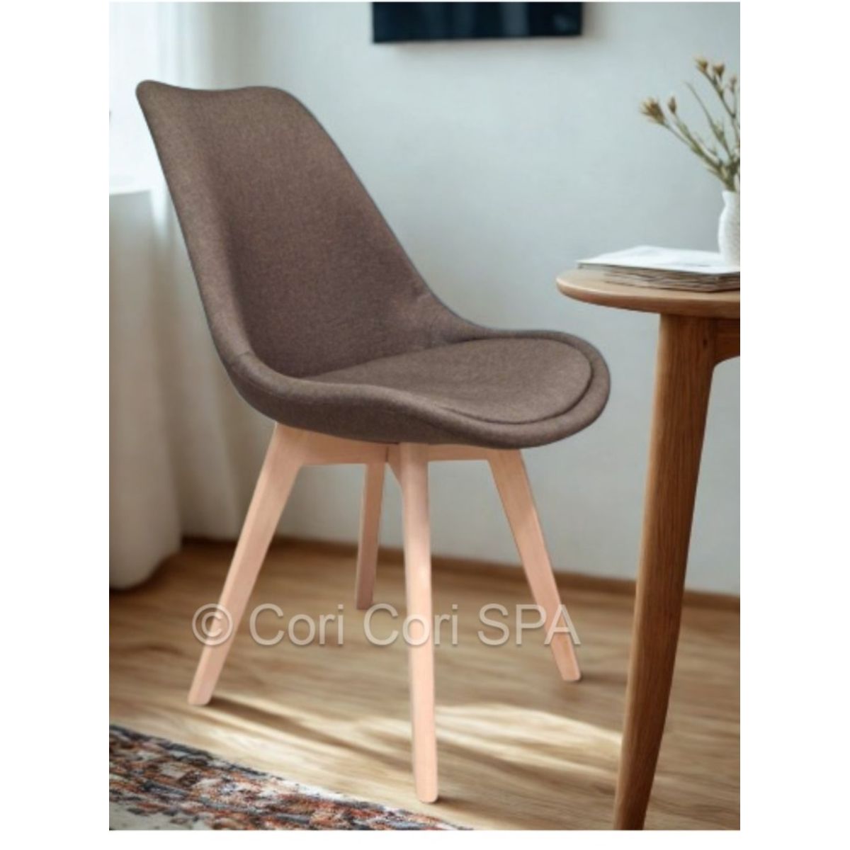 CORI CORI - Silla Tulip Lino Cafe