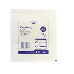 CRANBERRY - Gasa Parafinada 10x10 Cm Caja De 10 Unidades