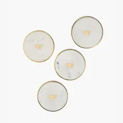 LOUNGE - Set Posavasos Mármol Blanco