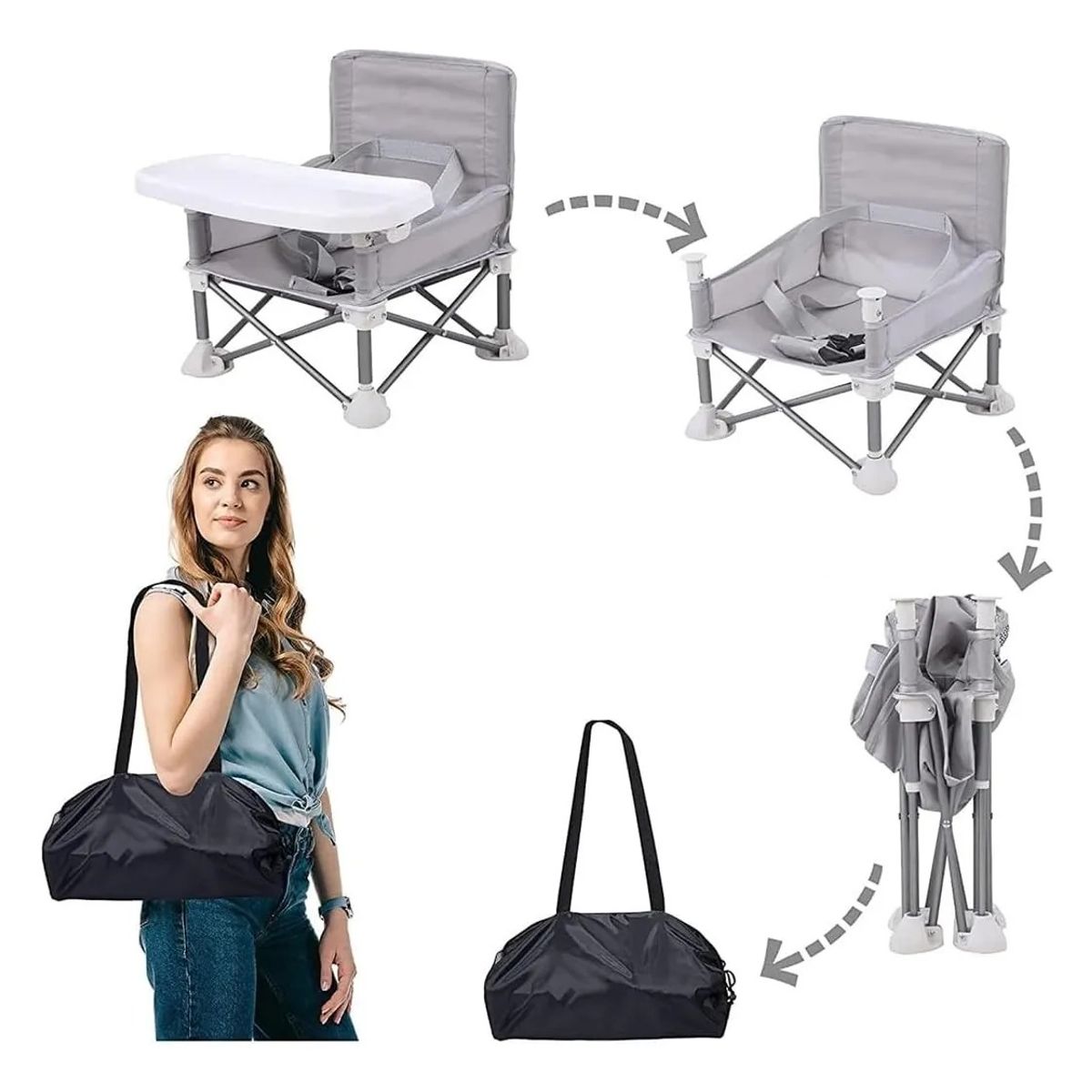 GENERICO - Plegable Sillas Para Comer Bebé Periquerasexterior Y Hogar