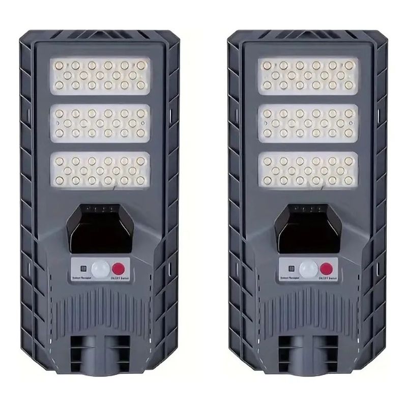 SHOP EHOME BAG - Pack 2 Foco Solar 300w Recargable Ip65 Sensor Y Control