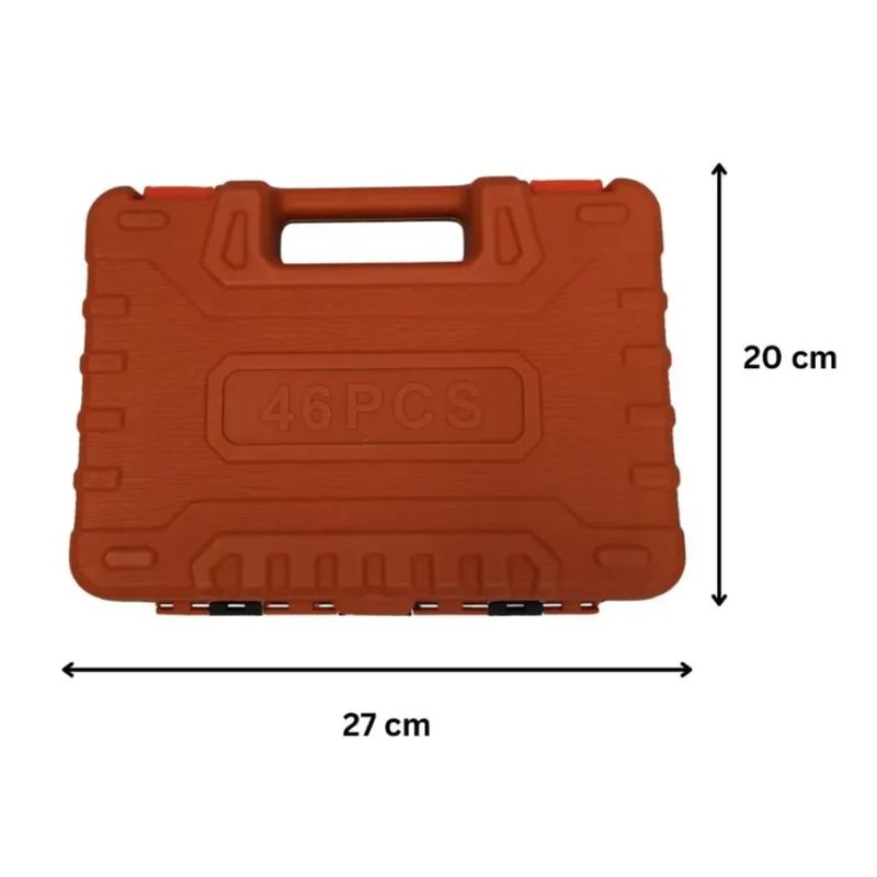 GENERICO - Set Herramientas Dados 46 Piezas + Chicharra Plateado