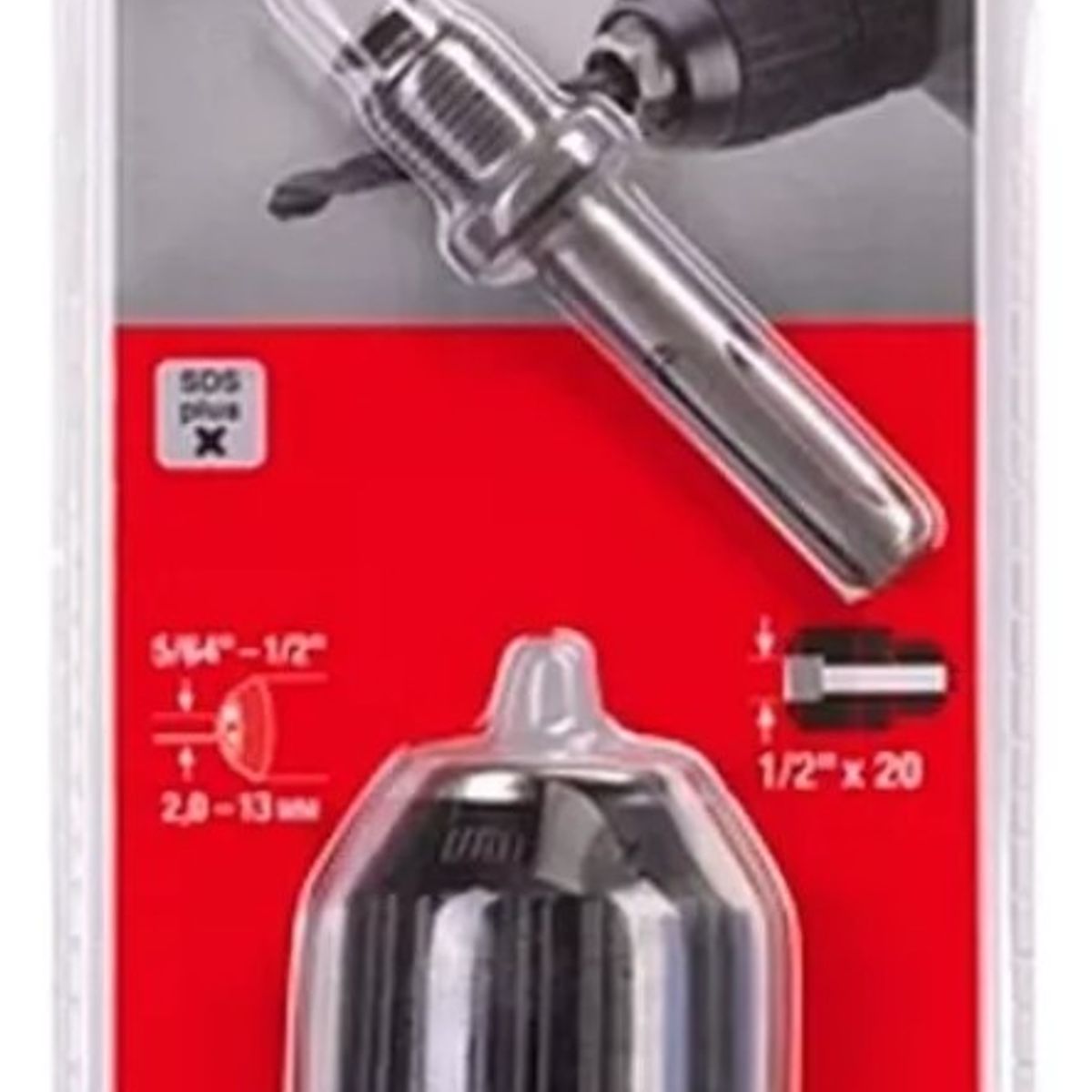 EINHELL - ADAPTADOR SDS PLUS + MANDRIL DE MEDIA POR 13MM KWB