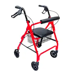 ESHOPANGIE - Andador Adulto Ortopédico Plegable Cruedas Frenos Asiento