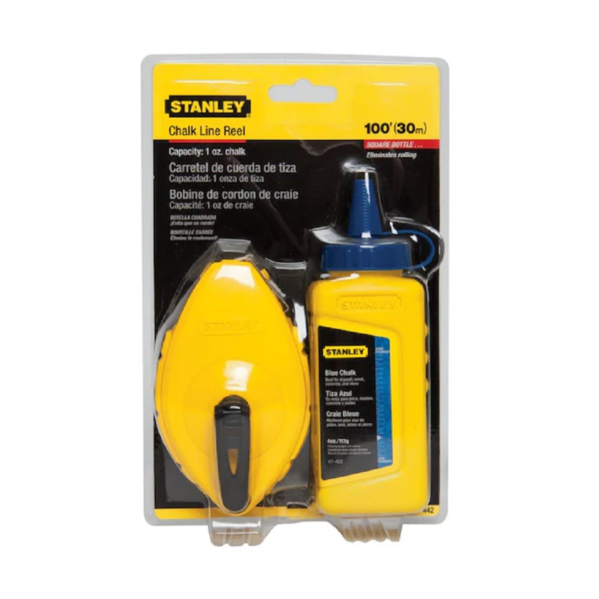 STANLEY - TIZADOR TIRALINEAS PLASTICO 30MT 47-442 STANLEY
