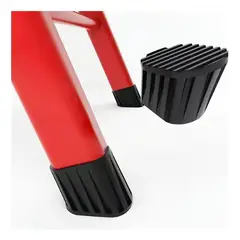 SHOP EHOME BAG - Escalera Plegable Multiuso de 3 Peldaños Roja
