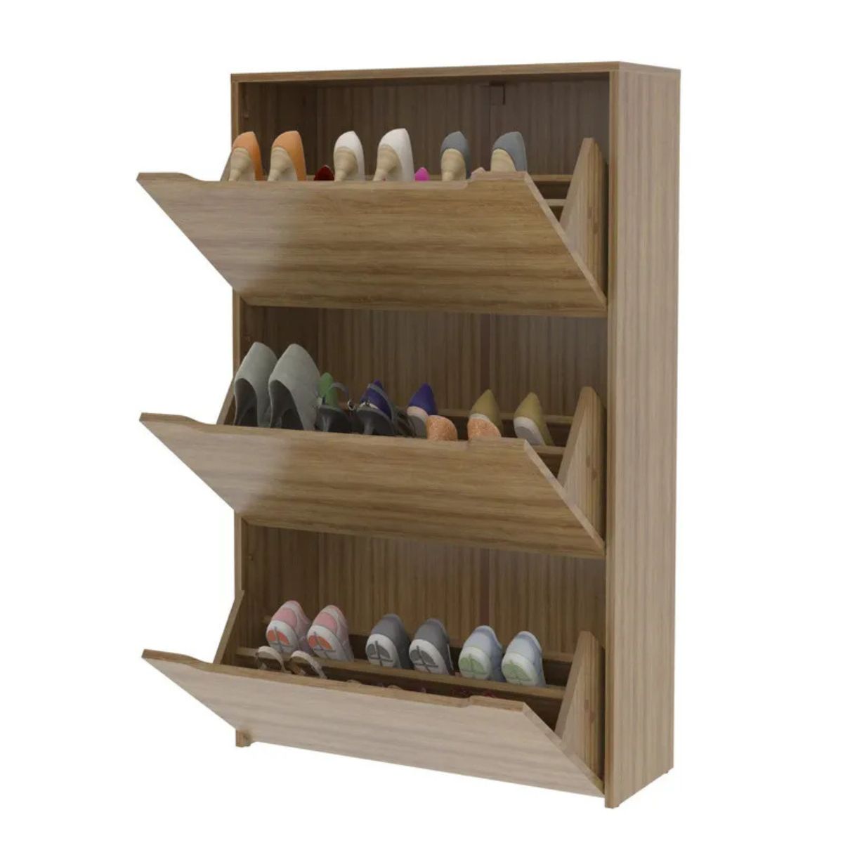 TECNOMOBILI - Zapatero 3 puertas Almendra Tecnomobili