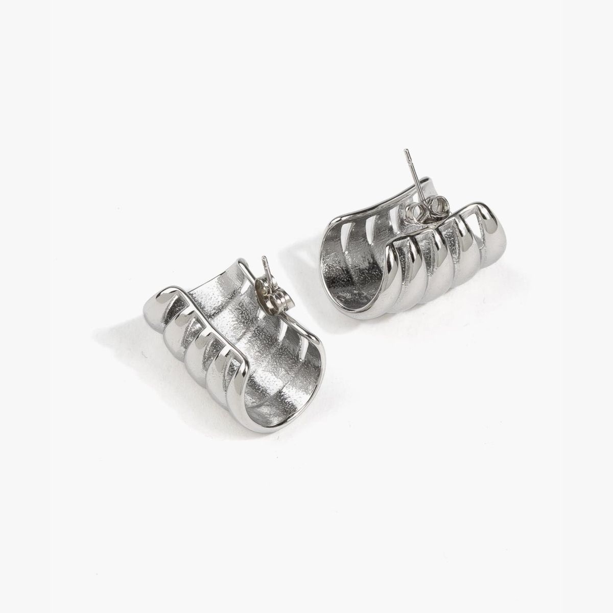LOUNGE - Aros Mujer Acero Inoxidable Espiral