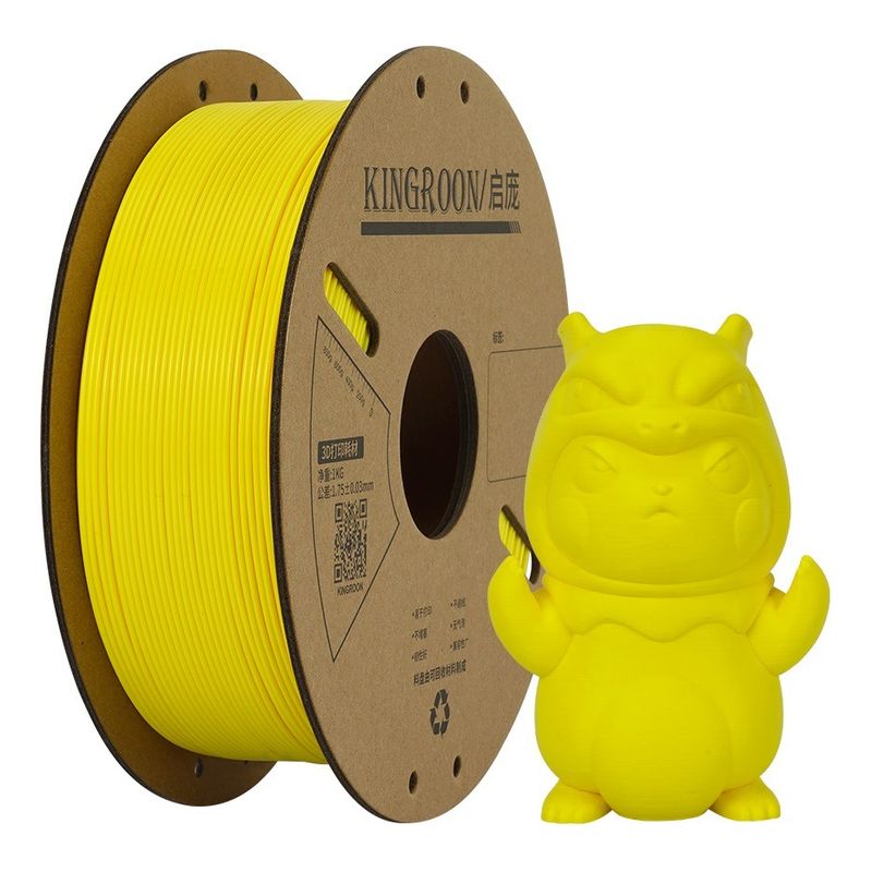 KINGROON  TECHNOLOGY - Filamento Pla De Kingroon Impresión 3d 1kg 175mm Color Amarillo