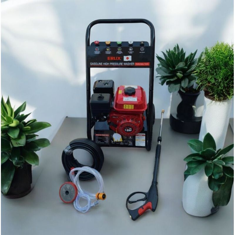 ERUX - Hidrolavadora A Bencina 3200 Psi Max Con Motor 7Hp 170bar